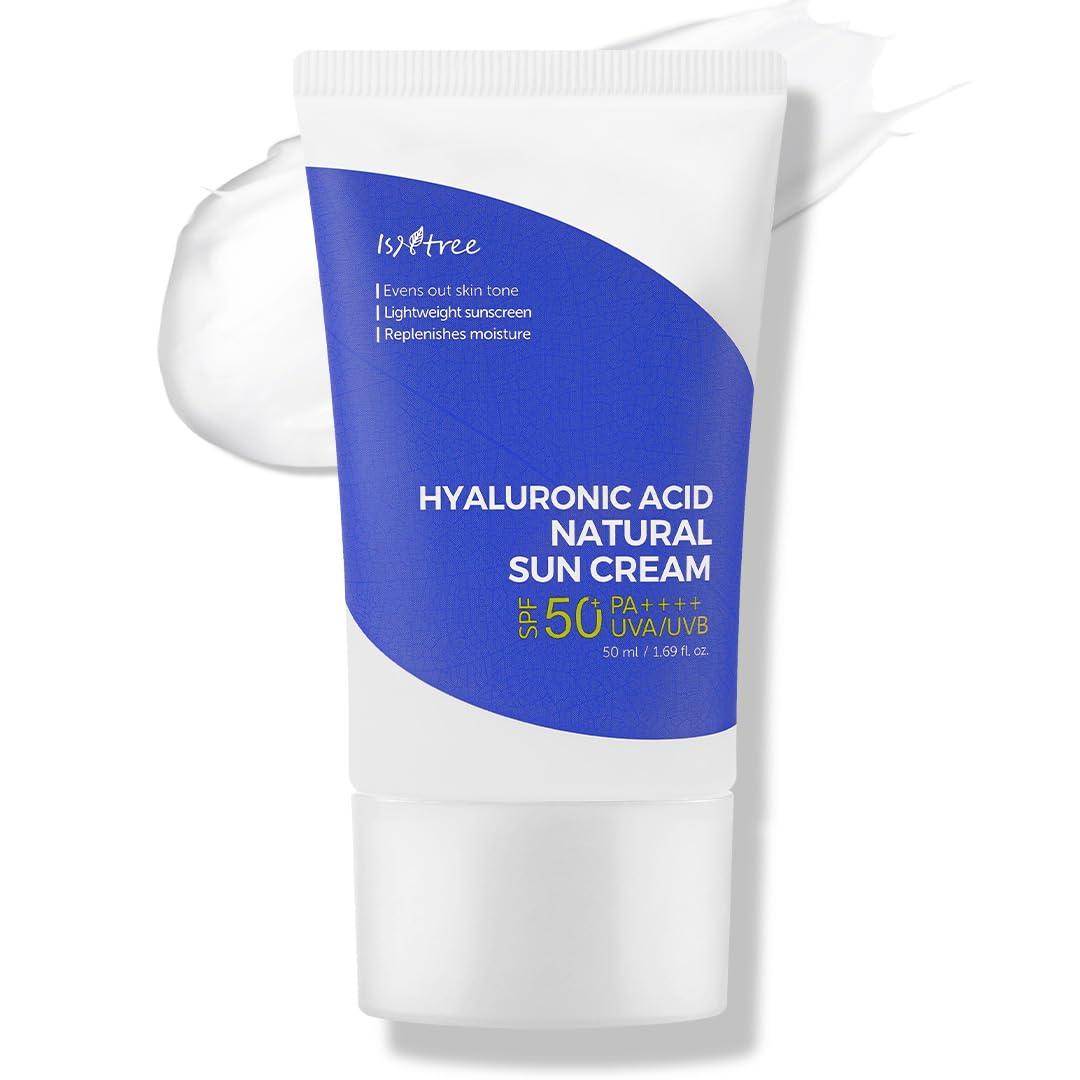 ISNTREE | HYALURONIC ACID NATURAL SUN CREAM SPF 50+ PA++++ - 50ml - onnistyle.com