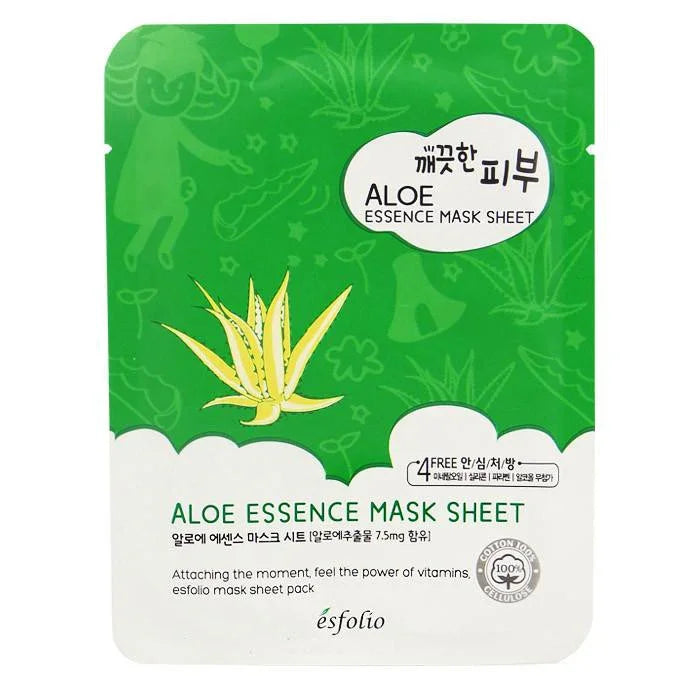 ESFOLIO | PURE SKIN ESSENCE SHEET MASK ALOE - onnistyle.com