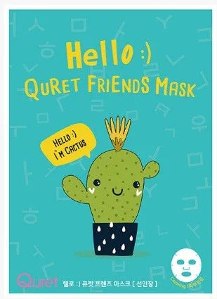 QURET | HELLO :) QURET FRIEND MASK - CACTUS - onnistyle.com
