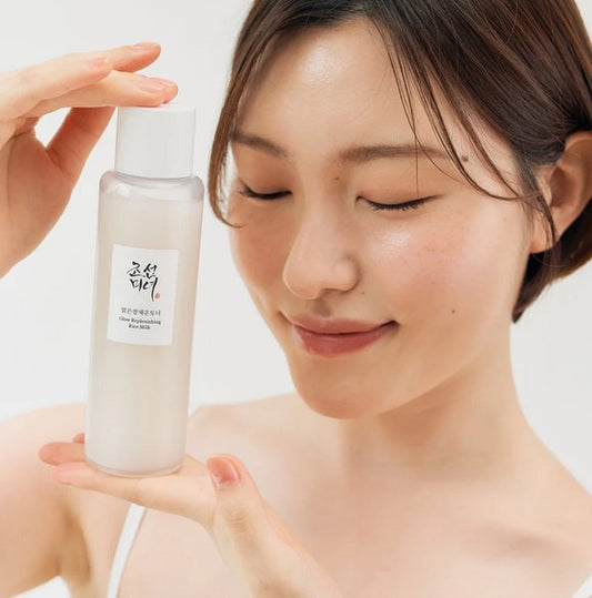 Flacone del tonico beauty of joseon glow replenishing rice milk - skincare coreana per pelle luminosa e riequilbrata