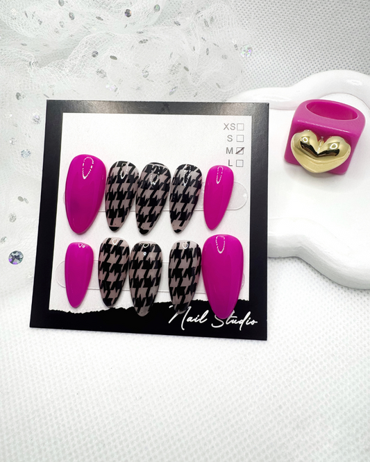 PRESS ON NAILS | PIED DE POULE