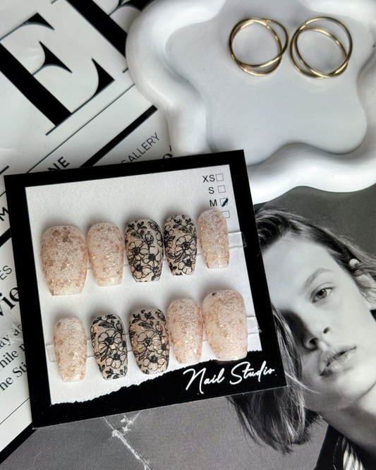 PRESS ON NAILS | BLING FLOWERS