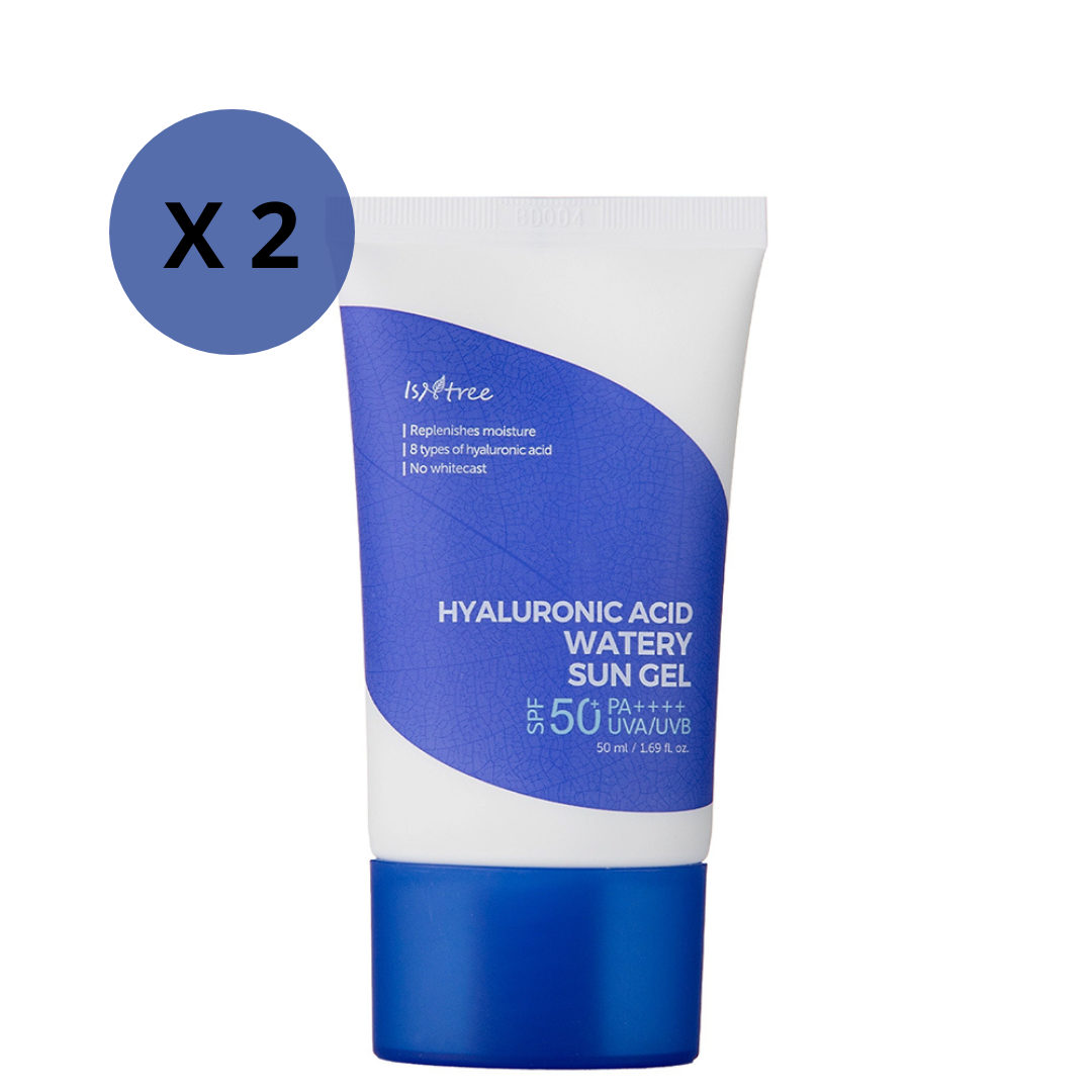 ISNTREE | HYALURONIC ACID WATERY SUN GEL SPF50+/PA++++ - 50ml - 2PEZZI - onnistyle.com