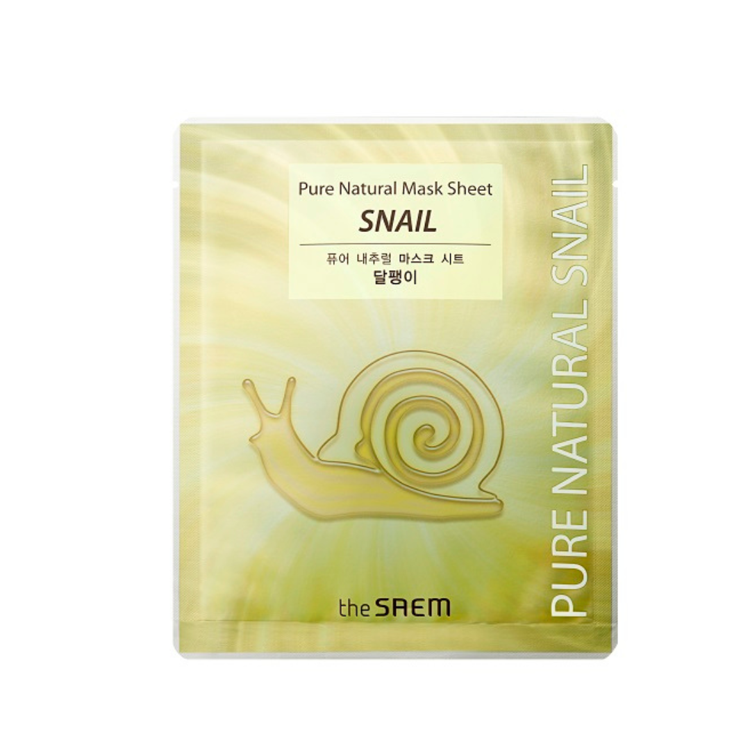 THE SAEM | PURE NATURAL SNAIL MASK SHEET - onnistyle.com
