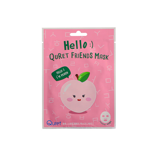 QURET | HELLO :) QURET FRIEND MASK - PEACH