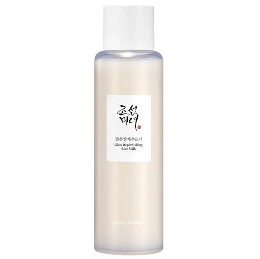 tonico lattiginoso glow replenishing rice milk di beauty of joseon. texture leggera, idratante e lenitiva