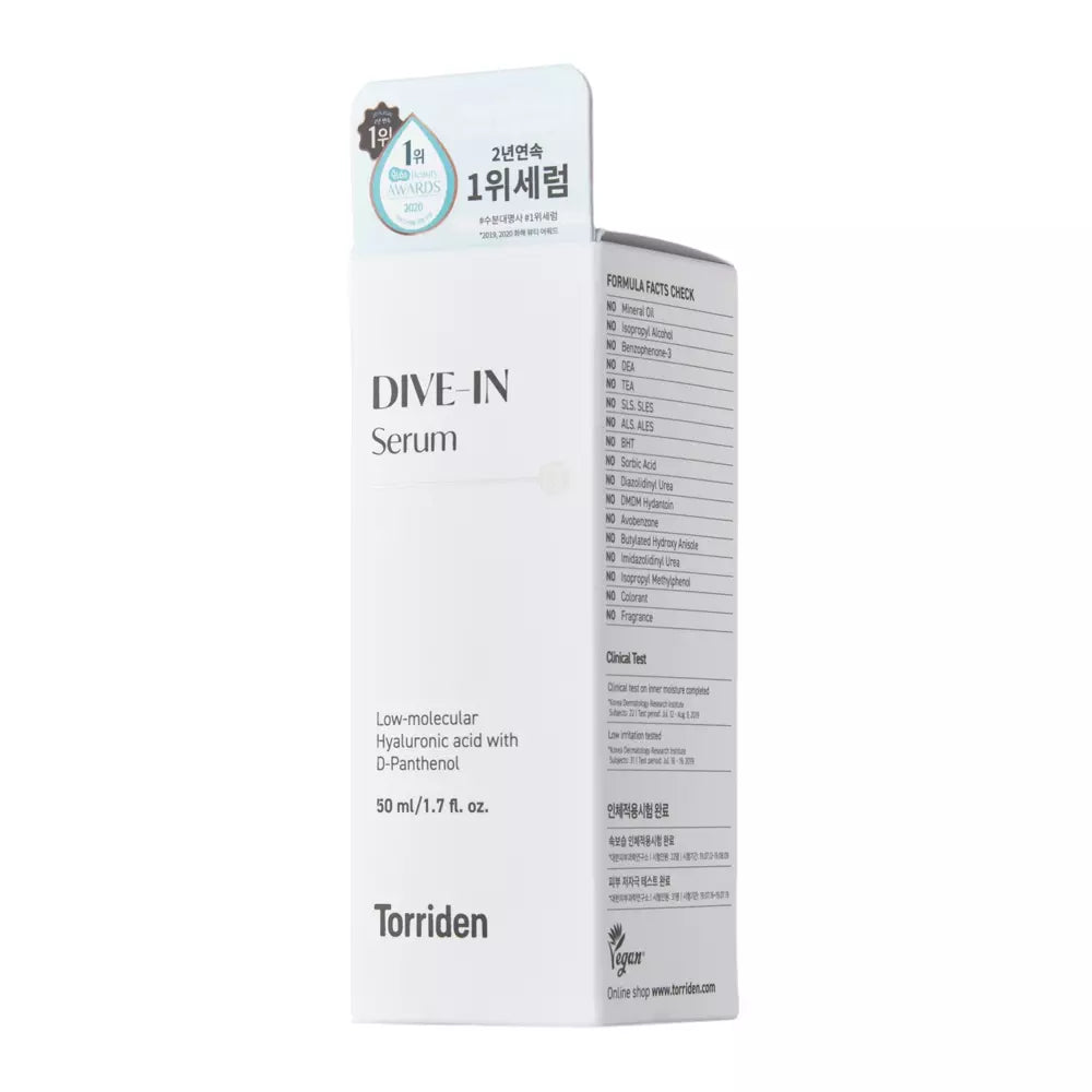 TORRIDEN | MOISTURIZING SERUM WITH HYALURONIC ACID AND CERAMIDE - 50ml