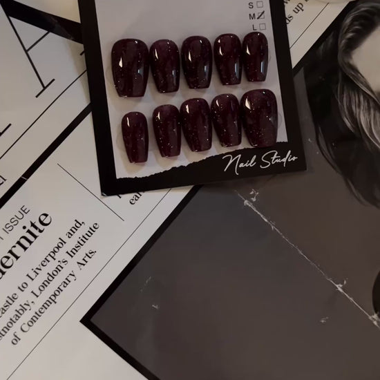 Unghie finte press on effetto flash 